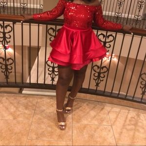 Off the shoulder formal dress